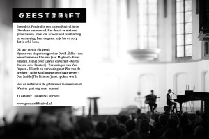 Geestdrift digitale Flyer